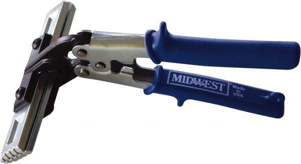 Midwest Snips - 10" OAL Offset Hand Seamer for HVAC - 1" Jaw Width, 2" Jaw Depth - A1 Tooling