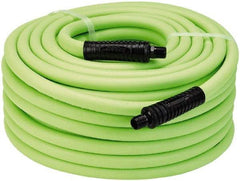 Legacy - 1/2" ID x 0.74" OD 100' Long Multipurpose Air Hose - MNPT x MNPT Ends, 300 Working psi, 140°, 3/8" Fitting, Green - A1 Tooling