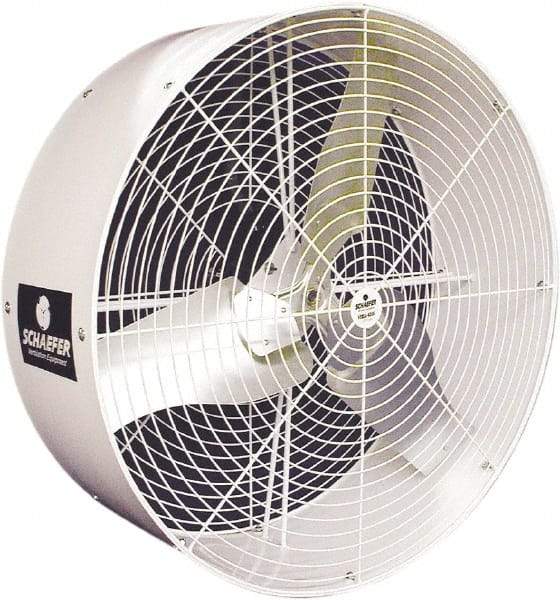 Schaefer Ventilation Equipment - 36" Blade, 1/2 hp, 11,000 CFM, Industrial Circulation Fan - Ceiling Mount, 1 Speed - A1 Tooling