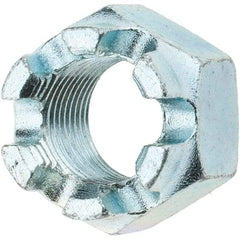 Value Collection - 5/8-18 UNF Grade 5 Steel Castle Locknut - Zinc-Plated Finish - A1 Tooling