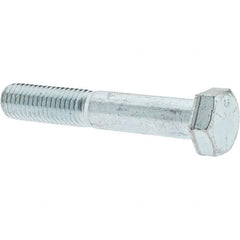 Hex Head Cap Screw: 5/8-11 x 3-3/4″, Grade 5 Steel, Zinc-Plated Partially Threaded, ASME B18.2.1