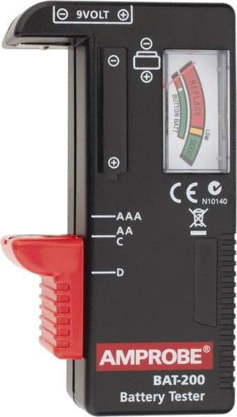 Amprobe - 0.9 VAC to 9 VAC, Battery Tester - Analog Display - A1 Tooling