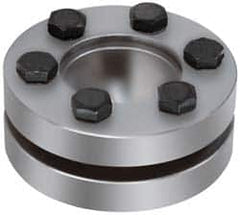 Climax Metal Products - M5 Thread, 24mm Bore Diam, 1.969" OD, Shaft Locking Device - 6 Screws, 5,460 Lb Axial Load, 1.969" OAW, 0.551" Thrust Ring Width, 215 Ft/Lb Max Torque - A1 Tooling