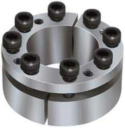 Climax Metal Products - M6 Thread, 28mm Bore Diam, 55mm OD, Shaft Locking Device - 6 Screws, 7,518 Lb Axial Load, 2.165" OAW, 0.669" Thrust Ring Width, 345 Ft/Lb Max Torque - A1 Tooling