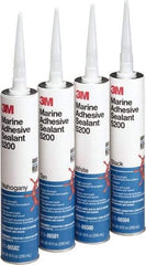 3M - 12.8 oz Cartridge White Polyurethane Marine Adhesive Sealant - 190°F Max Operating Temp, 60 min Tack Free Dry Time - A1 Tooling