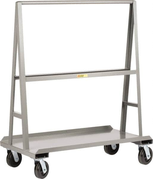 Little Giant - 2,000 Lb Capacity Steel Panel Truck - Steel Deck, 48" OAW, 0" Platform Length, Phenolic Casters - A1 Tooling