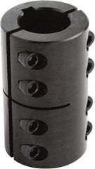 Climax Metal Products - 1-3/8" Inside x 2-1/2" Outside Diam, Two Piece Rigid Coupling with Keyway - 3-5/8" Long x 5/16" Keyway Width x 5/32" Keyway Depth - A1 Tooling