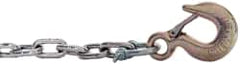 Value Collection - 1/4 Inch Proof Coil Chain with Grab Hooks - 2,000 Lbs. Load Limit - A1 Tooling