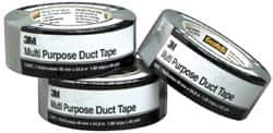 3M - 2" x 50 Yds Silver Duct Tape - 5.5 mil, Rubber Adhesive, Polyethylene Film Backing, 19 Lb/ln Tensile Strength, 248°F Max, Series 2929 - A1 Tooling