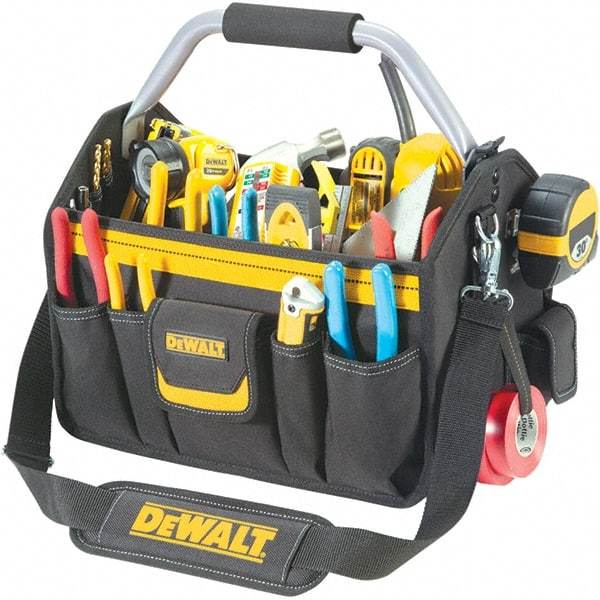 CLC - 26 Pocket Black & Yellow Polyester Tool Tote - 18" Wide x 8-1/2" Deep x 8" High - A1 Tooling