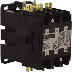 Square D - 3 Pole, 60 Amp Inductive Load, 24 Coil VAC at 50/60 Hz, Definite Purpose Contactor - Phase 1 and Phase 3 Hp:  10 at 230 VAC, 25 at 230 VAC, 30 at 460 VAC, 30 at 575 VAC, 5 at 115 VAC, 75 Amp Resistive Rating, CE, CSA, UL Listed - A1 Tooling