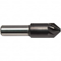 M.A. Ford - 1/2" Head Diam, 3/8" Shank Diam, 6 Flute 82° High Speed Steel Countersink - A1 Tooling