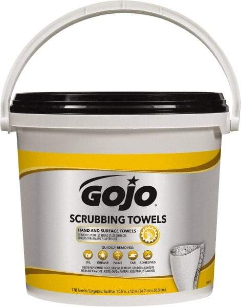 GOJO - Pre-Moistened Hand Cleaning Wipes - Canister, 12-1/4" x 10-1/2" Sheet Size, Red - A1 Tooling