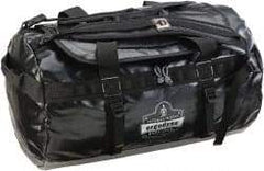 Ergodyne - 2 Pocket, 4,395 Cubic Inch, Tarpaulin, 600D Polyester Water Resistant Empty Duffel Bag - 23-1/2 Inch Wide x 10-1/2 Inch Deep x 10-1 2 Inch High, Black - A1 Tooling