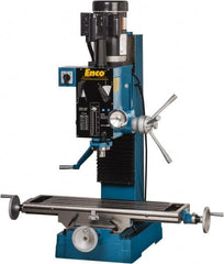 Enco - 1 Phase, Mill Drill Combination - 37-1/2" Table Length x 28" Table Width, 22" Longitudinal Travel, 8" Cross Travel, 6 Spindle Speeds, 2 hp, 220 Volts - A1 Tooling