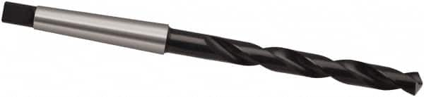 Guhring - Letter W, 1MT 118° Point High Speed Steel Taper Shank Drill Bit - Bright/Oxide Finish, 87mm Flute Length, 168mm OAL, Spiral Flute, Series 245 - A1 Tooling