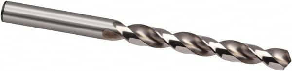 Guhring - 11.1mm 130° High Speed Steel Jobber Drill - Bright Finish, Right Hand Cut, Spiral Flute, 142mm OAL, Cone Relief Point - A1 Tooling