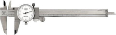 Mahr - 0mm to 150mm Range, 0.02 mm Graduation, 2mm per Revolution, Dial Caliper - White Face, 40mm Jaw Length - A1 Tooling