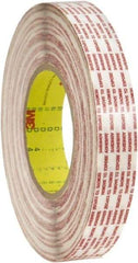 3M - 1/2" x 360 Yd Rubber Adhesive Double Sided Tape - 6 mil Thick, Polypropylene Film Liner, Series 476XL - A1 Tooling