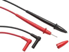 Fluke - Black/Red Electrical Test Equipment Leads - Use with Electrical Test Equipment with 4mm Adapters - A1 Tooling