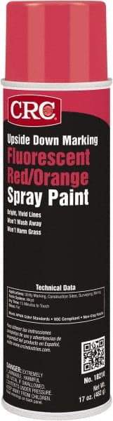 CRC - 20 fl oz Red Marking Paint - 700' Coverage, Lead Free Formula, 528 gL VOC - A1 Tooling