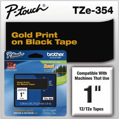 Brother - 1" Wide, Black Tape Cassette - For Label Maker - A1 Tooling