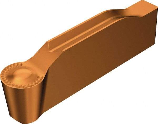 Sandvik Coromant - 0318N123 Grade 1125, 3.18mm Cutting Width Carbide Grooving Insert - 1.4mm Max Depth of Cut, Neutral, 1.59mm Corner Radius, TiAlN Finish - A1 Tooling