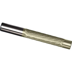 Made in USA - 3/8" Diam, 2" LOC, Solid Carbide Diamond Pattern Router Bit - Right Hand Cut, 4" OAL, 3/8" Shank Diam, Use on Cast Iron, Stainless, Steel, Titanium - A1 Tooling