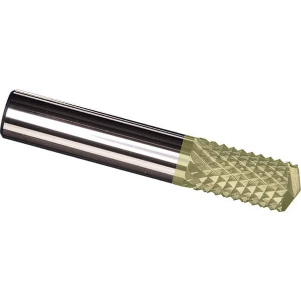 Made in USA - 5/16" Diam, 1" LOC, Drill Point End, Solid Carbide Diamond Pattern Router Bit - Right Hand Cut, 2-1/2" OAL, 5/16" Shank Diam, Use on Carbon & Honeycomb, Carbon Fiber, Composite, Fiberglass, Graphite - A1 Tooling