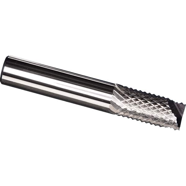 Made in USA - 3/32" Diam, 3/8" LOC, End Mill End, Solid Carbide Diamond Pattern Router Bit - Right Hand Cut, 1-1/2" OAL, 1/8" Shank Diam, Use on Carbon & Honeycomb, Carbon Fiber, Composite, Fiberglass, Graphite - A1 Tooling