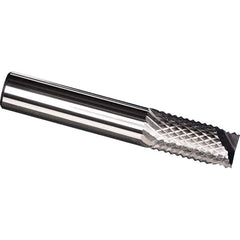 Made in USA - 3/32" Diam, 3/8" LOC, End Mill End, Solid Carbide Diamond Pattern Router Bit - Right Hand Cut, 1-1/2" OAL, 1/8" Shank Diam, Use on Carbon & Honeycomb, Carbon Fiber, Composite, Fiberglass, Graphite - A1 Tooling