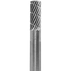 Made in USA - 6mm Cut Diam, 0.2362" Shank Diam, Cylinder Head Aluma Cut Burr - Carbide, 16mm LOC, 50mm OAL - A1 Tooling