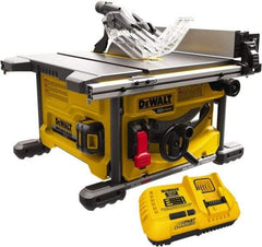 DeWALT - 8-1/4" Blade Diam, Table Saw - 5,800 RPM, 19-1/16" Table Depth x 19-1/16" Table Width, 60 Volts, 3/8" Arbor - A1 Tooling