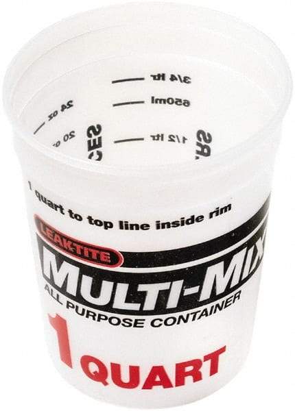 SEYMOUR-MIDWEST - 1 Qt, Plastic Round White Bucket & Pail Kit - A1 Tooling