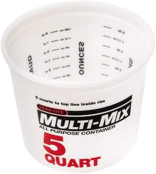 SEYMOUR-MIDWEST - 5 Qt, Plastic Round White Bucket & Pail Kit - A1 Tooling