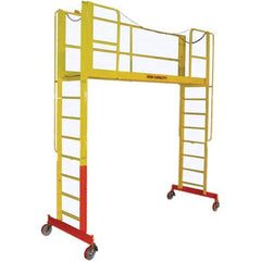 TRI-ARC - Rolling & Wall Mounted Ladders & Platforms Type: Double Entry Work Platform Style: Adjustable Height - A1 Tooling