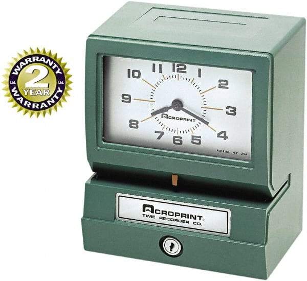 Acroprint Time Recorder - Time Clocks & Time Recorders Punch Style: Manual Power Source: AC Adapter - A1 Tooling