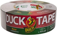 Duck - 1-7/8" x 45 Yds Silver Duct Tape - 11.5 mil, Rubber Adhesive, Vinyl Backing, 32 Lb/ln Tensile Strength, Series DUC - A1 Tooling