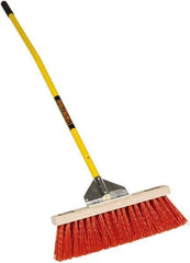 SEYMOUR-MIDWEST - 18" Rough Surface Polypropylene Push Broom - 5-1/2" Bristle Length, Wood Block, Bolt-On Handle Connection, Handle Included - A1 Tooling