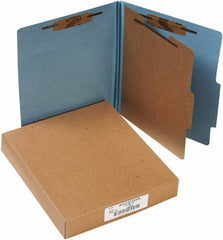 ACCO - 11 x 8 1/2", Letter Size, Sky Blue, File Folders with Top Tab - Right of Center Tab Cut Location - A1 Tooling