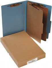 ACCO - 14 x 8 1/2", Legal, Sky Blue, File Folders with Top Tab - Right of Center Tab Cut Location - A1 Tooling