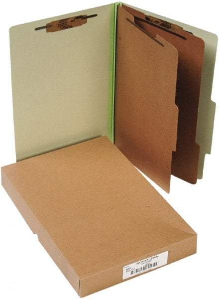 ACCO - 14 x 8 1/2", Legal, Leaf Green, File Folders with Top Tab - Right of Center Tab Cut Location - A1 Tooling