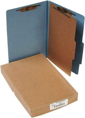 ACCO - 14 x 8 1/2", Legal, Sky Blue, File Folders with Top Tab - Right of Center Tab Cut Location - A1 Tooling