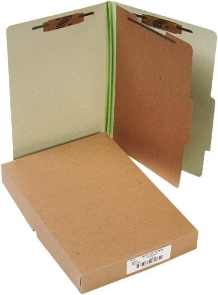 ACCO - 14 x 8 1/2", Legal, Leaf Green, File Folders with Top Tab - Right of Center Tab Cut Location - A1 Tooling