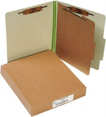 ACCO - 11 x 8 1/2", Letter Size, Leaf Green, File Folders with Top Tab - Right of Center Tab Cut Location - A1 Tooling