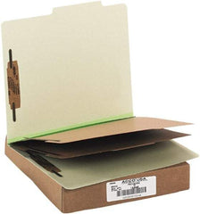 ACCO - 11 x 8 1/2", Letter Size, Leaf Green, File Folders with Top Tab - Right of Center Tab Cut Location - A1 Tooling