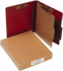 ACCO - 11 x 8 1/2", Letter Size, Earth Red, File Folders with Top Tab - Right of Center Tab Cut Location - A1 Tooling