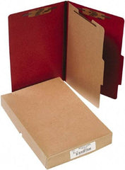 ACCO - 14 x 8 1/2", Legal, Earth Red, File Folders with Top Tab - Right of Center Tab Cut Location - A1 Tooling