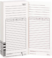 Acroprint Time Recorder - 9/10" High x 3-2/5" Wide Weekly Time Cards - White, Use with Acroprint Model ES1000 - A1 Tooling