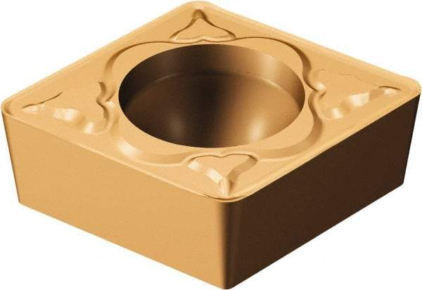 Sandvik Coromant - CPMT32.51 MM Grade 1125 Carbide Turning Insert - TiAlN/AlCr2O3 Finish, 80° Diamond, 3/8" Inscr Circle, 5/32" Thick, 1/64" Corner Radius - A1 Tooling